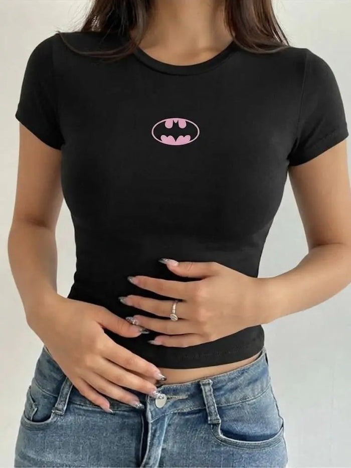 Pink Batman Baby Tee