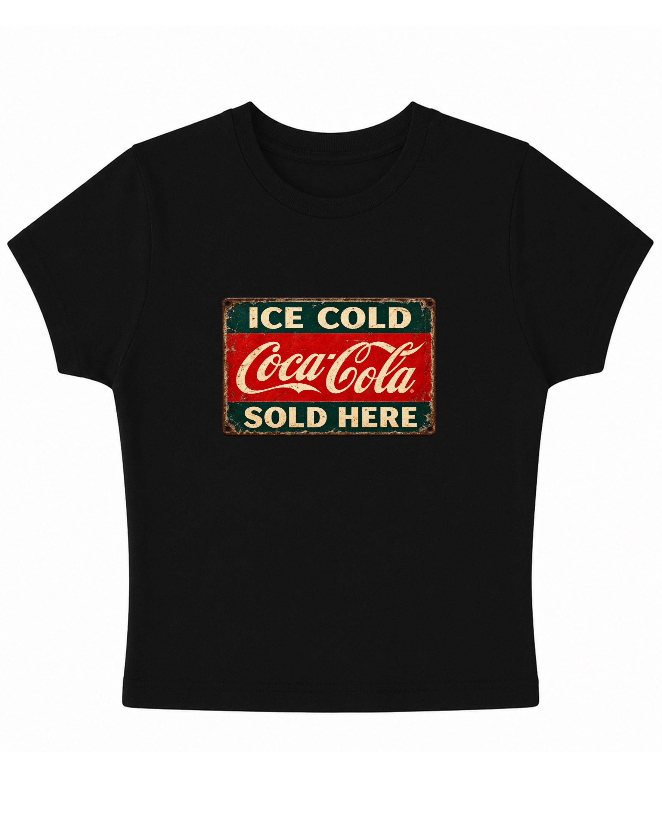 Black Baby Tee Front Design