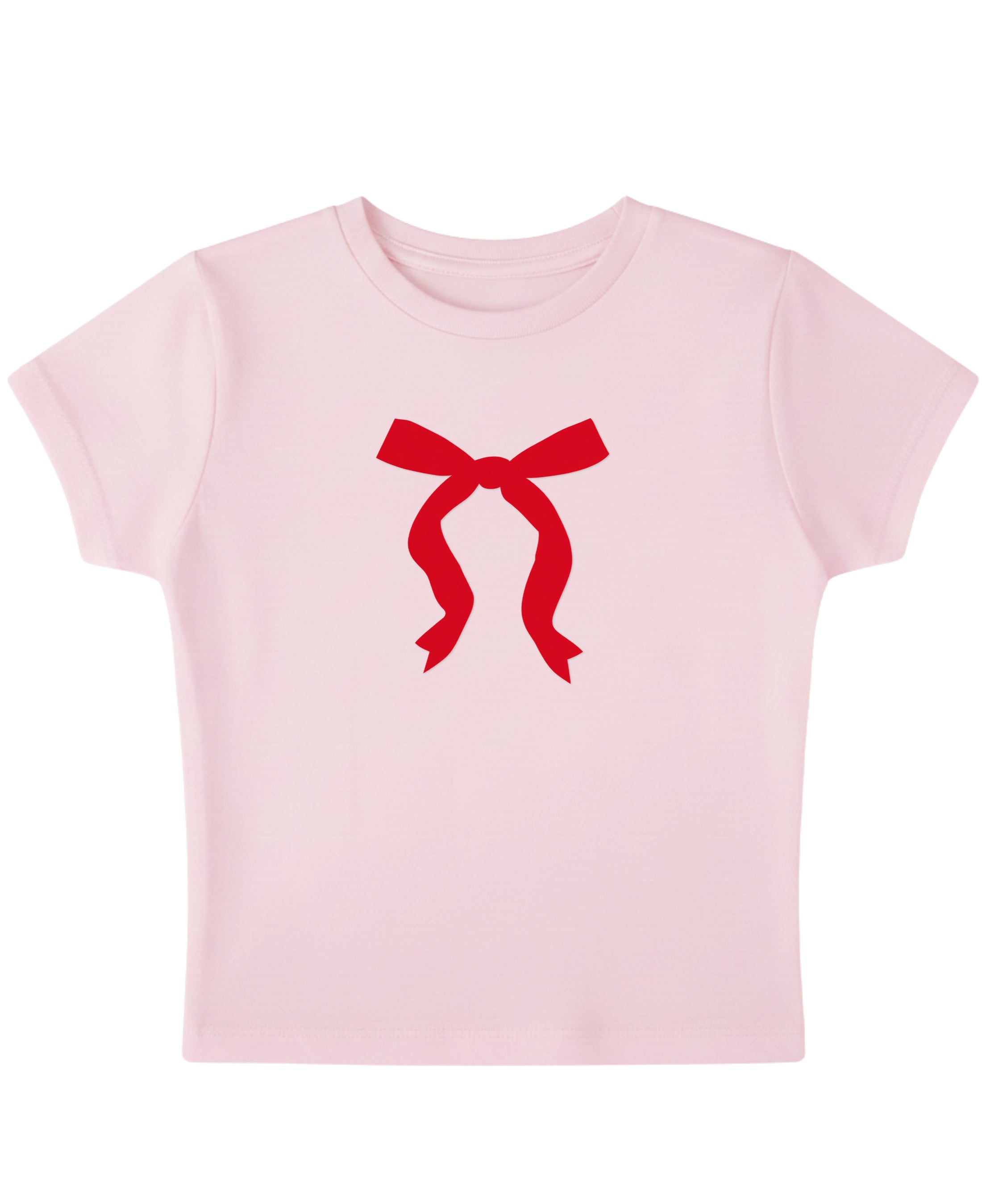 Baby Pink Baby Tee Front Design