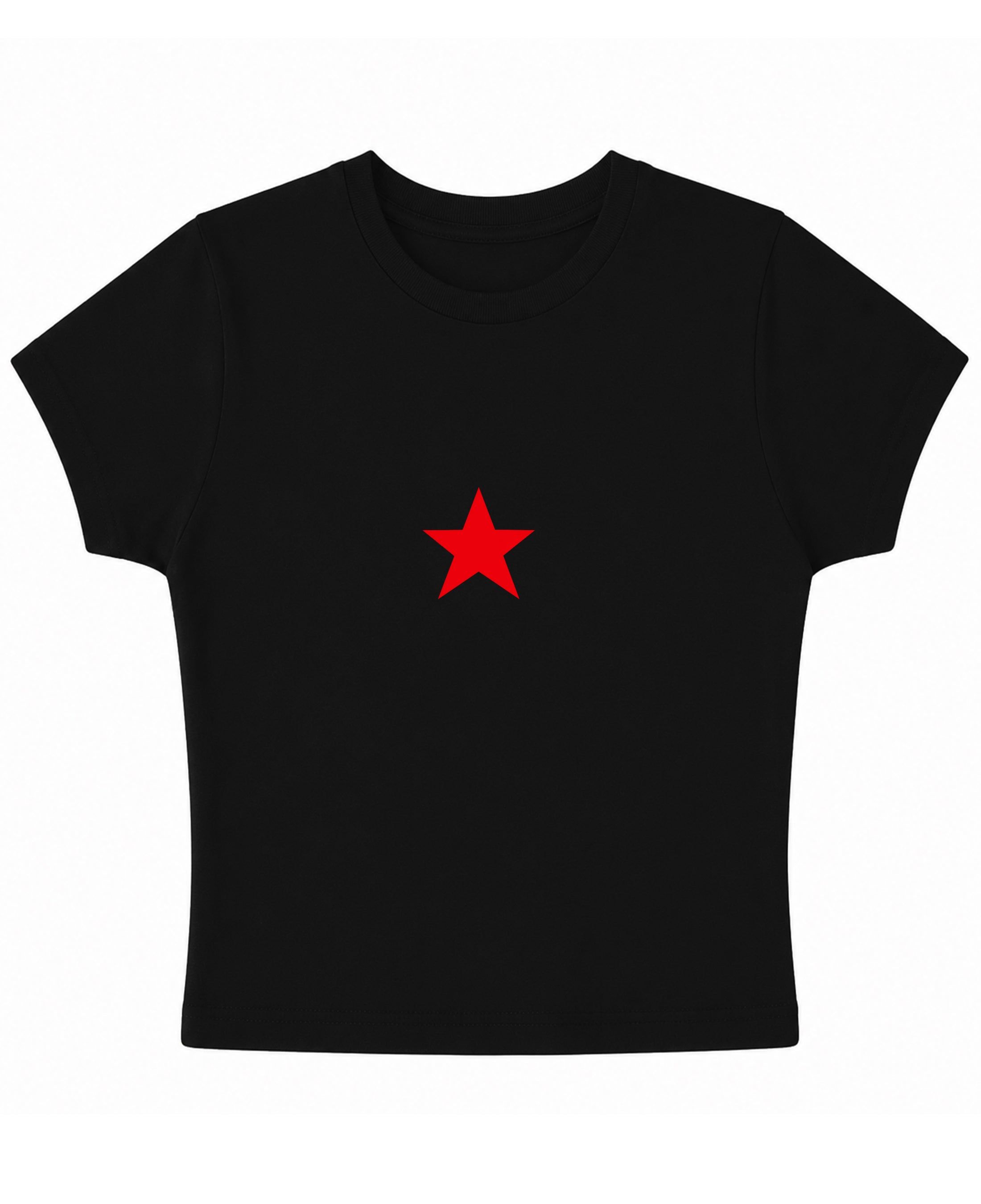 Black Baby Tee Front Design